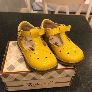 girls yellow mary janes